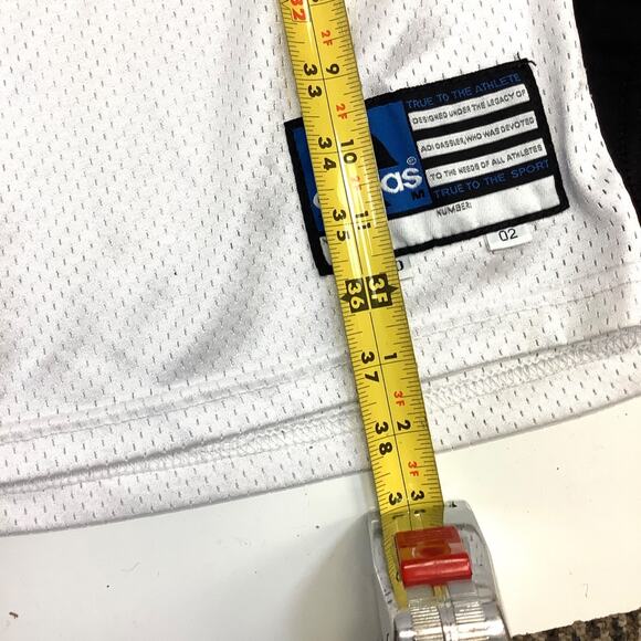 Vtg Adidas College Football Practice Jersey #52 White Gold Black Sz 50 Made USA - Picture 9 of 9